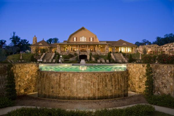 Pool at Sterling on the Lake, a suburban Atlanta community developed by Newland Communities.