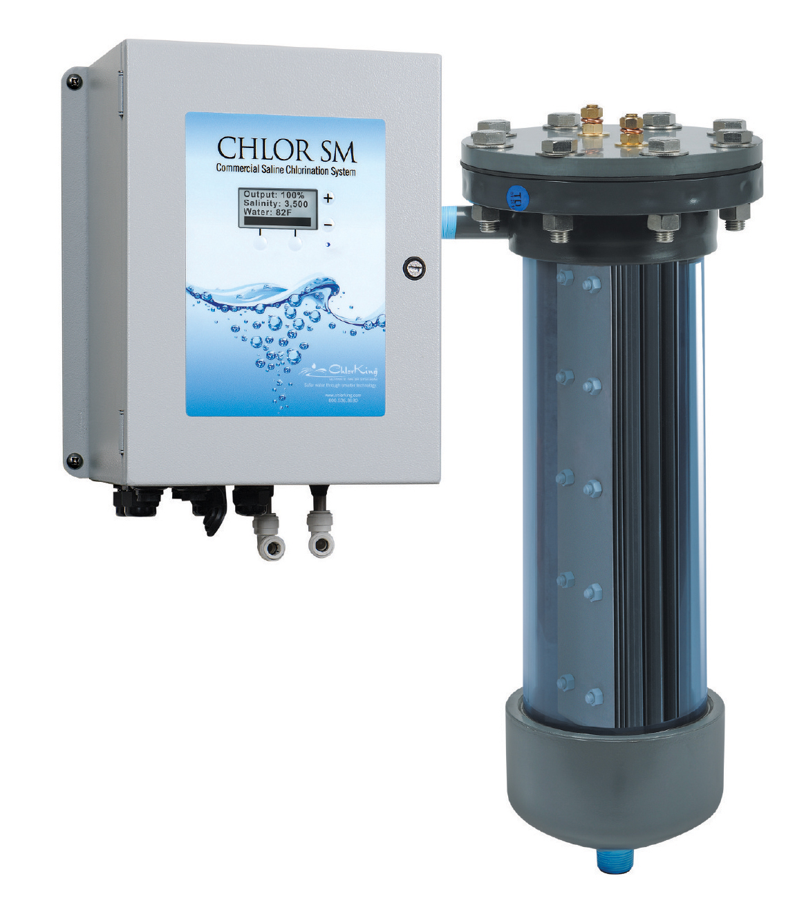 A true commercial salt chlorinator can save $6,500 in cumulative costs over a 10-year period compared to a semi-commercial unit.