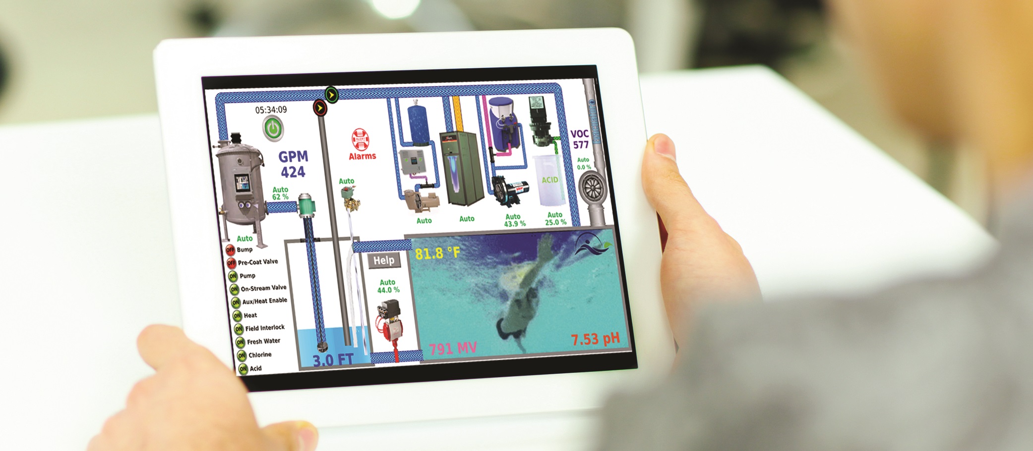 Man holding digital tablet computer