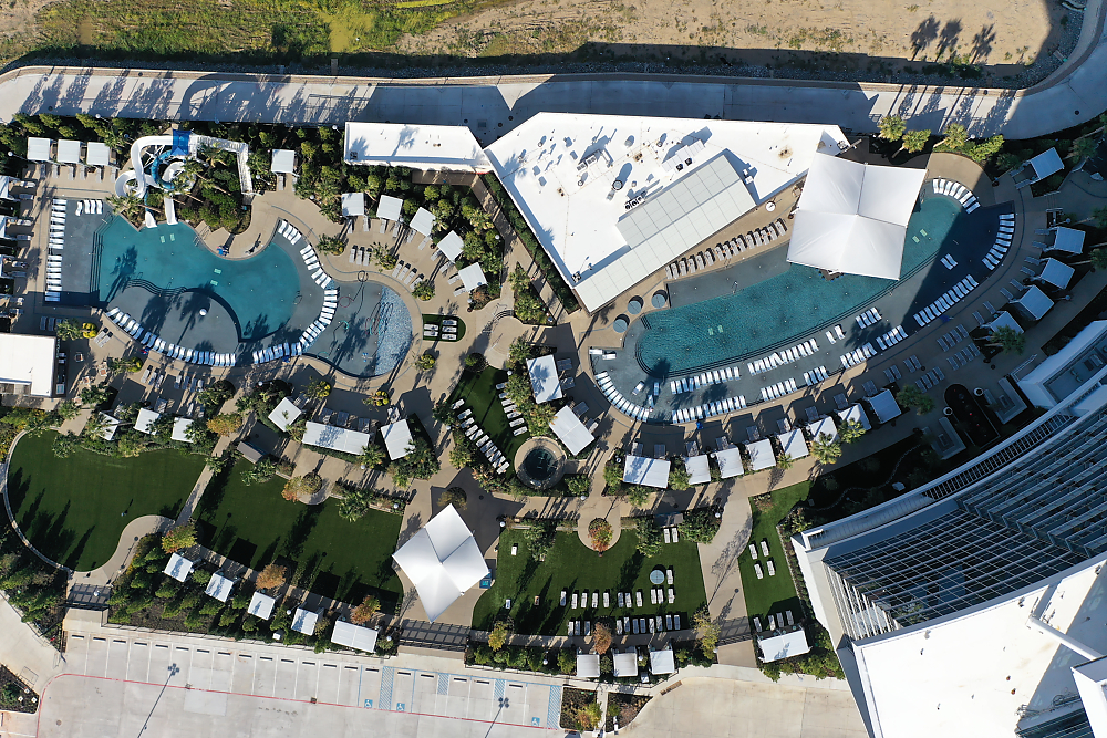 Photography of the new Durant Casino and Tower