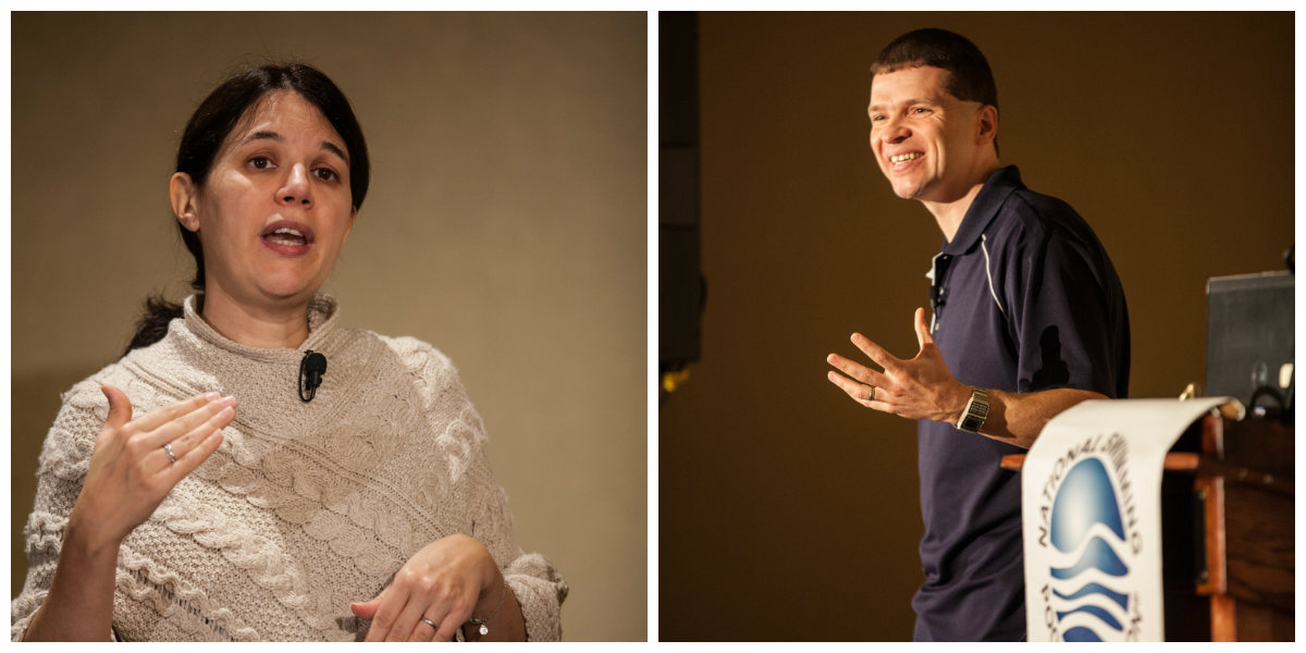 Instructors (L-R): Michele Hlavsa (CDC); James Amburgey, Ph.D. (University of North Carolina, Charlotte)