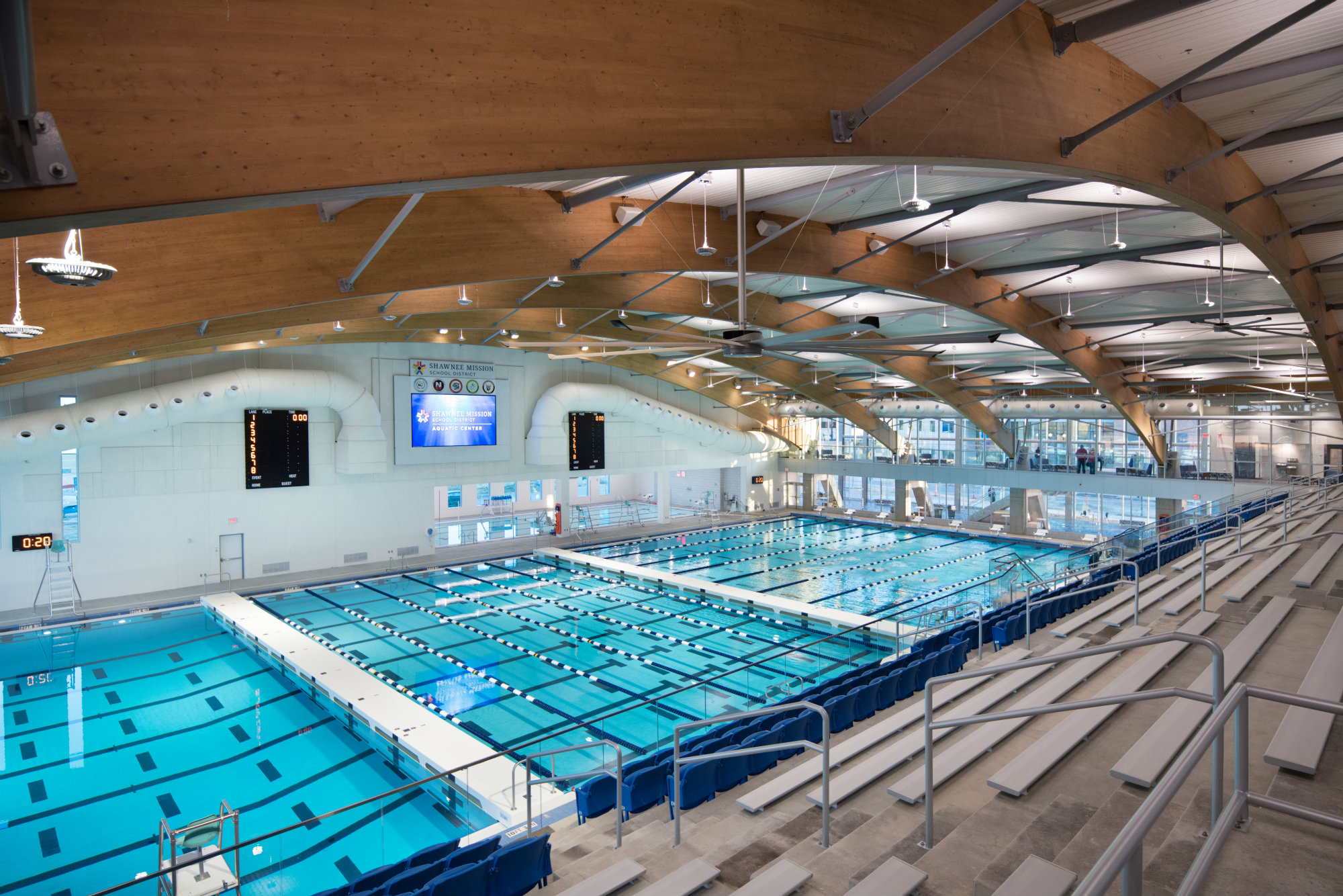 Shawnee Mission School District Aquatic CenterArchitect: ACI BolandAquatic Designer/Consultant: Counsilman-Hunsaker
