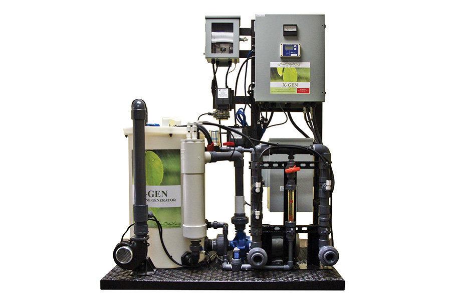 ChlorKing: The NexGen-R5 on-site chlorine generator system by ChlorKing has an interactive touch-screen display, updated 24V components for ease of use and reliability, and an on-board user manual/operation guide. Contact: 770.452.0952; chlorking.com