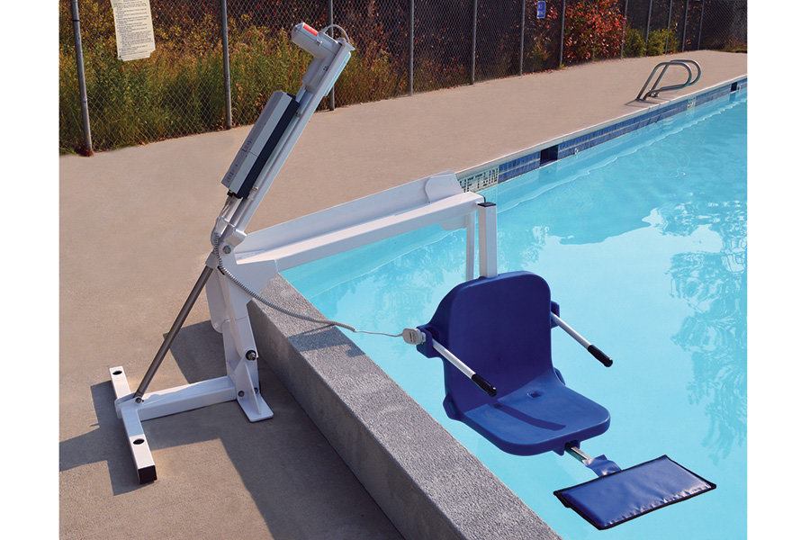 Aqua Creek Products: The new Pool Pro-XR lift is based on Aqua Creek Products’ original lift design. Certified by a third party for ADA compliance, it includes a 350-pound weight capacity, an extended reach, a higher seat for easier wheelchair transfers, and an increased setback of up to 38 inches. Contact: 406.549.0769; aquacreek.com