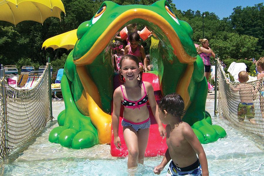 Playtime has updated its poolside and zero-entry, custom-themed soft-sculpted foam water slides to feature spray jets, safety pads and proprietary HydraTuff coatings. Choose from classic options such as a shipwreck or dolphin, or work with the company’s designers to create a branded slide. Contact: 303.662.0302; playtime.com