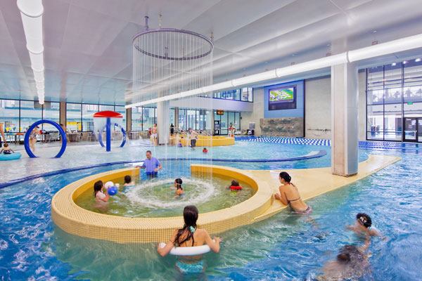 To further support student fitness and recreation, and university wellness programs this zero-depth entry 4,100-square-foot recreation pool includes a current channel, water basketball and water volleyball.There’s also a 310-square-foot recreation spa that holds up to 25 people